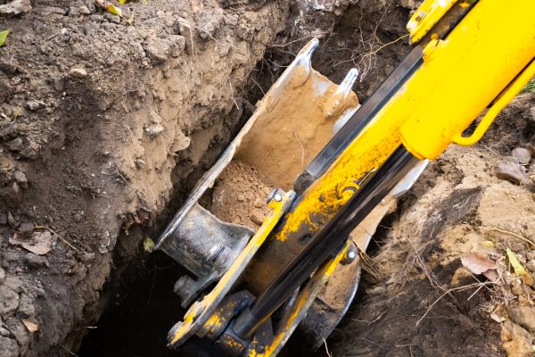 Downspout Trenching in Ballwin