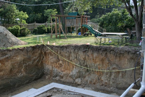 Footer Digging in Ballwin