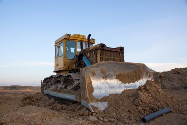 Bulldozer Land Grading in Ballwin
