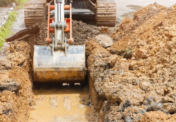Water Line Digging in Ballwin