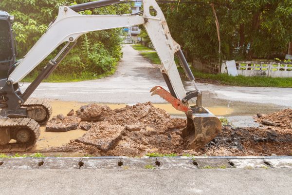 Water Line Excavation in Ballwin