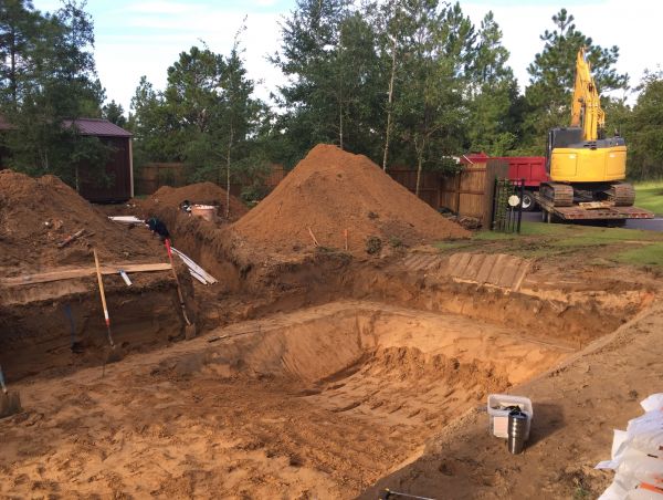 Pool Site Excavation in Ballwin